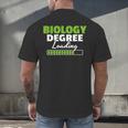 Biology Degree Loading Graduation Student Teacher Biologist Men's Back Print T-Shirt