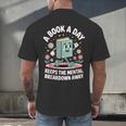 A Book A Day Keeps The Mental Breakdown Away Men's Back Print T-Shirt