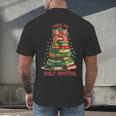 Book Lover Christmas Tree I Have No Shelf Control Men's Back Print T-Shirt Book Lover Christmas Tree I Have No Shelf Control Men's Back Print T-Shirt