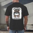 Book Lover What Happens At Book Club Stays Messy Bun Girls Men's Back Print T-Shirt