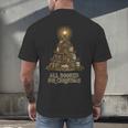 All Booked For Christmas Book Tree Book Lover Teacher Men's Back Print T-Shirt