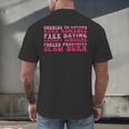 Bookish Romance Tropes Book Club Reader Spicy Book Lover Men's Back Print T-Shirt