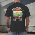 Bookmarks Are For Quitters Book Lovers Book Nerd Men's Back Print T-Shirt