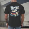 Bookmarks Are For Quitters Reading Quote Book Lover Men's Back Print T-Shirt