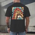 Books Helping Introverts Avoid Conversation Men's Back Print T-Shirt