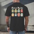 Books Are My Jam Shirt Book Lover Reader Reading Teacher Men's Back Print T-Shirt