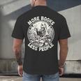 More Books Less People Introvert Skeleton Reading Men's Back Print T-Shirt More Books Less People Introvert Skeleton Reading Men's Back Print T-Shirt