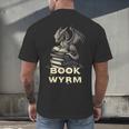 Bookwyrm Dragon Fantasy Bookish Fairytale Book Lover Men's Back Print T-Shirt