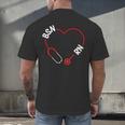 BSN RN Nurse Graduation Nursing Essentials BSN Nurses Men's Back Print T-Shirt