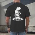 Burrow Prairie Dog Word Art Introvert Nature Retreat Men Women Kids Men's Back Print T-Shirt