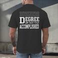 Business Degree For College Graduation Tee T-Shirt Men's Back Print T-Shirt
