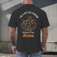 Camping Alone Meme Campfire Introvert Camper Men's Back Print T-Shirt Camping Alone Meme Campfire Introvert Camper Men's Back Print T-Shirt