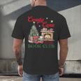 Candy Cane Book Club Holiday Party & Book Exchange Men's Back Print T-Shirt
