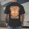 Cat Lover Antisocial Too Close Introvert People Hater Men's Back Print T-Shirt Cat Lover Antisocial Too Close Introvert People Hater Men's Back Print T-Shirt