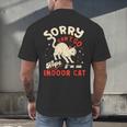 Cat Lover Sorry Cant Go Im An Indoor Introvert Cat Mom Men's Back Print T-Shirt Cat Lover Sorry Cant Go Im An Indoor Introvert Cat Mom Men's Back Print T-Shirt