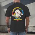 Cat Mom Loves Cats Dad Not In The Mood For People Introvert Men's Back Print T-Shirt