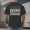 Chemical Engineering Degree College Graduation T-Shirt Men's Back Print T-Shirt
