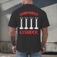 Chemistry Science Joke Graduated Cylinder Graduation T-Shirt Men's Back Print T-Shirt