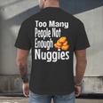 Chicken Nugget Saying Introvert Nuggie Foodie Food Men's Back Print T-Shirt Chicken Nugget Saying Introvert Nuggie Foodie Food Men's Back Print T-Shirt