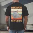 Chinchilla Owner Introvert Chinchilla Men's Back Print T-Shirt