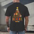 Christmas Tree Bookshelf Book Lover Library Men Women Kids Men's Back Print T-Shirt Christmas Tree Bookshelf Book Lover Library Men Women Kids Men's Back Print T-Shirt