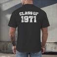 Class Of 1971 71 School Tee Shirt Graduation Class Party Men's Back Print T-Shirt