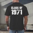 Class Of 1971 High School College Graduation Reunion T-Shirt Men's Back Print T-Shirt