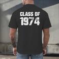 Class Of 1974 High School College Graduation Reunion Men's Back Print T-Shirt