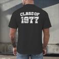 Class Of 1977 77 School Tee Shirt Graduation Class Party Men's Back Print T-Shirt