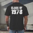 Class Of 1978 High School College Graduation Reunion Men's Back Print T-Shirt