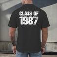 Class Of 1987 High School College Graduation Reunion Men's Back Print T-Shirt