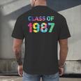 Class Of 1987 School Reunion College Highschool Graduation Men's Back Print T-Shirt