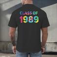 Class Of 1989 School Reunion College Highschool Graduation Men's Back Print T-Shirt