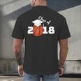 Class Of 2018 Basketball Senior Graduation Shirt Grad Men's Back Print T-Shirt