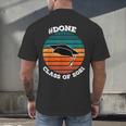 Class Of 2021 Done Senior Graduation Retro Sunset Men's Back Print T-Shirt