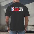 Class Of 2021 Senior Year Gamer Style Graduation For Grad Men's Back Print T-Shirt