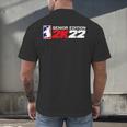 Class Of 2022 Senior Year Gamer Style Graduation For Grad Men's Back Print T-Shirt