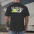 Class Of 2023 Graduation Senior Tennis Player Men's Back Print T-Shirt