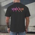 Class Of 2023 Senior 23 Graduation Idea Roman Numeral Men's Back Print T-Shirt