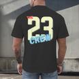 Class Of 2023 Seniors 23 Crew Senior Graduation Idea Men's Back Print T-Shirt