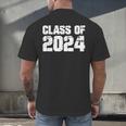 Class Of 2024 High School College Graduation Reunion T-Shirt Men's Back Print T-Shirt
