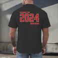 Class Of 2024 Senior Back To School Vintage Graduation Tee Men's Back Print T-Shirt