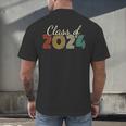 Class Of 2024 Senior Graduate 2024 Graduation Men's Back Print T-Shirt