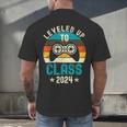 Class Of 2024 Senior Graduation Leveled Up Gamer Class 2024 Men's Back Print T-Shirt