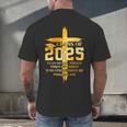 Class Of 2025 Christian Graduation Senior Graduate Men Women Men's Back Print T-Shirt