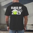 Class Of 2025 Graduation Senior Tennis Player Men's Back Print T-Shirt
