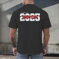 Class Of 2025 Senior Graduation 2025 And Red Men's Back Print T-Shirt