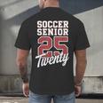 Class Of 2025 Senior 2025 Graduation 2025 Soccer Men's Back Print T-Shirt
