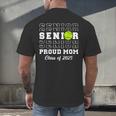 Class Of 2025 Tennis Mom Senior Graduation Graduate Men's Back Print T-Shirt
