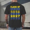 Class Of 2026 2027 Senior Graduation Students Men's Back Print T-Shirt
